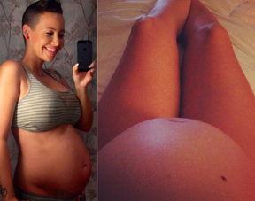 美女明星大肚照,孕肚美照引网友热议